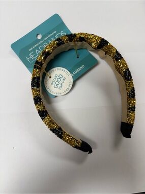 Headbands Gold and Black Glitter Headband by Headbands of Hope NWT